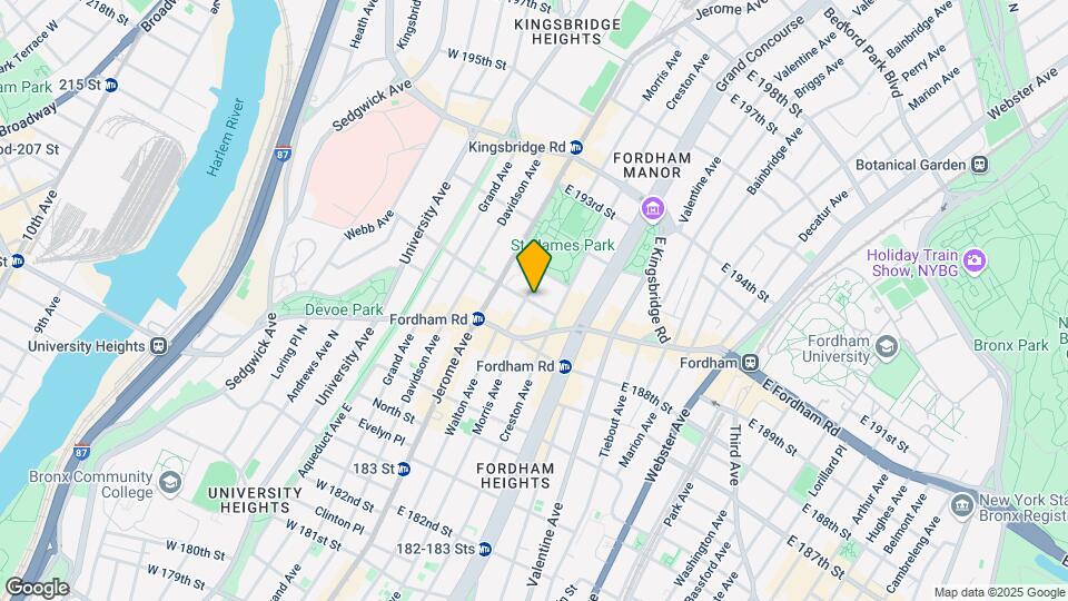 55 E 190th St Map and Location Details