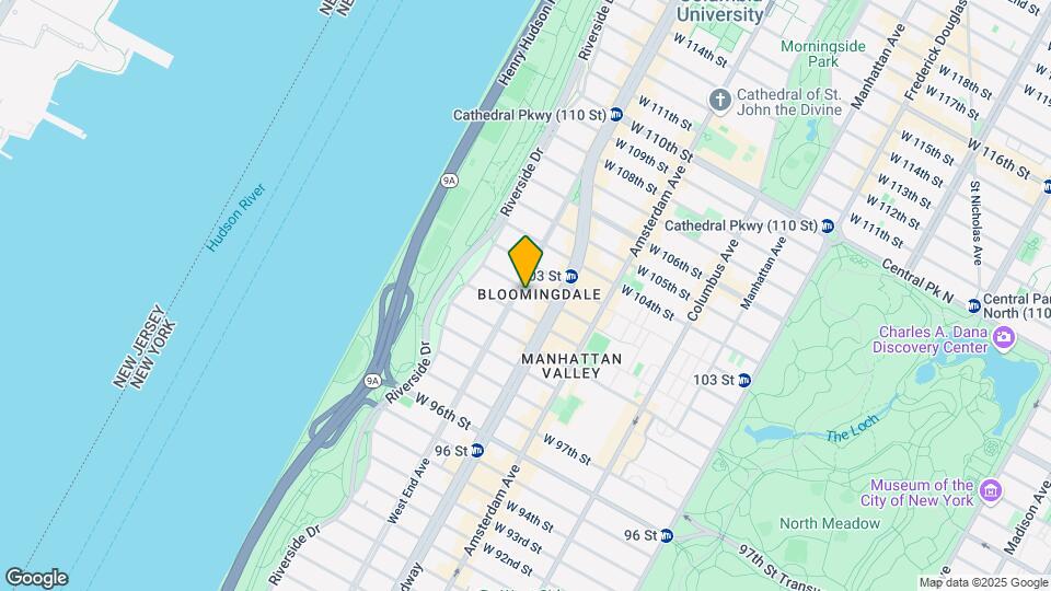 856 West End Ave-Unit -4B Map and Location Details