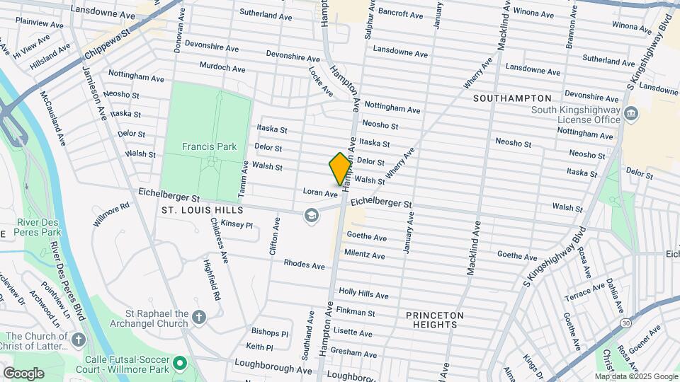 5807 Loran Ave Mapa y Detalles de la Ubicación