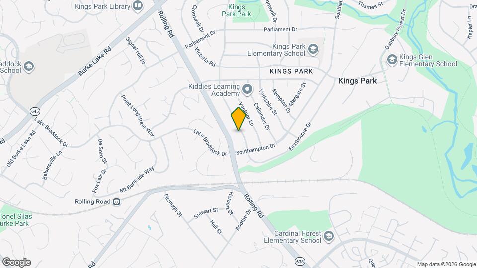 5602 Kings Park Dr Mapa y Detalles de la Ubicación