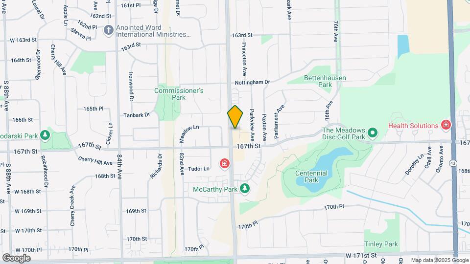 16640 Crescent Ave Map and Location Details