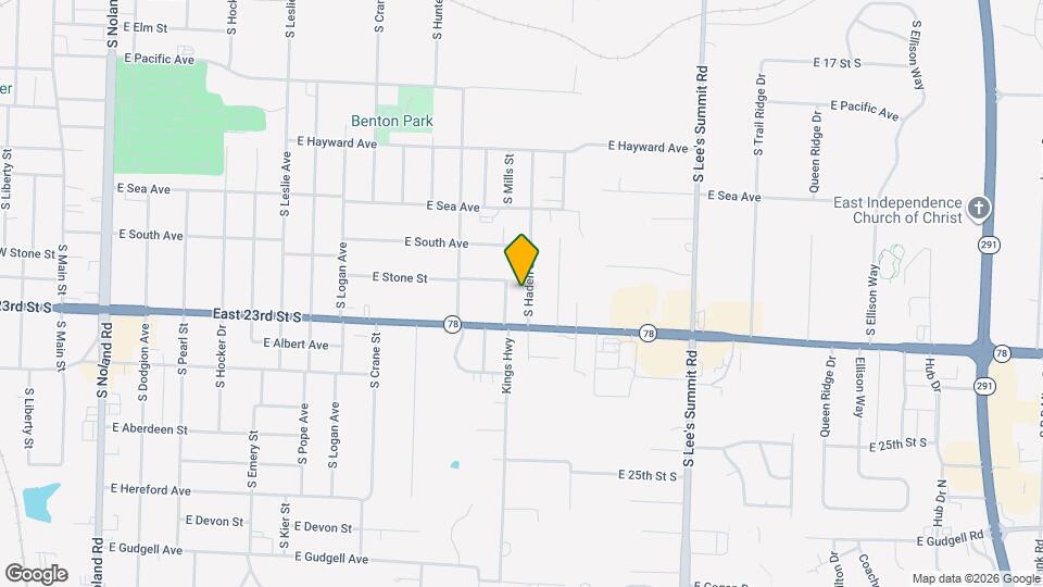 1134 S Haden St Map and Location Details