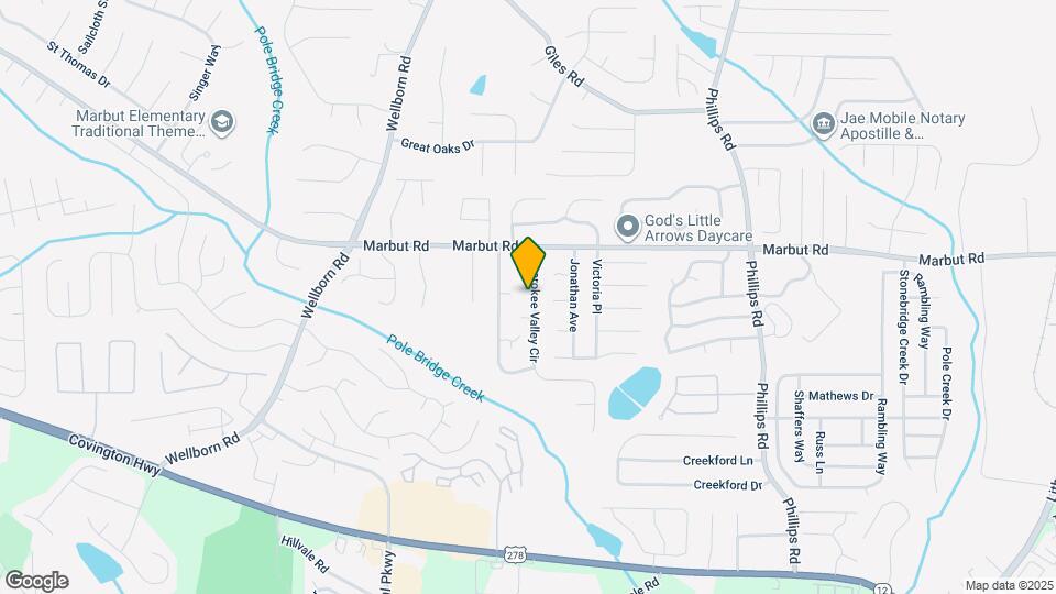2318 Cherokee Valley Cir Map and Location Details