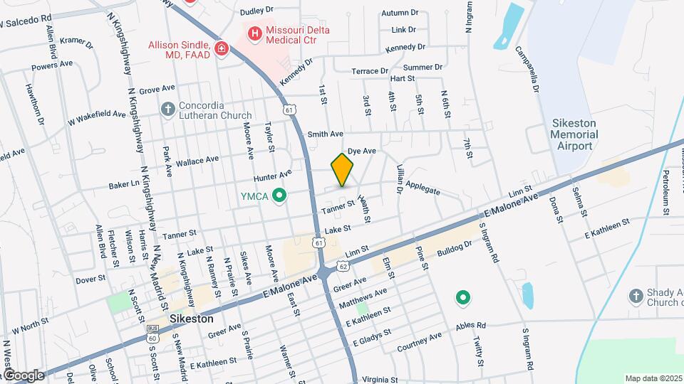 825 Anderson St Map and Location Details