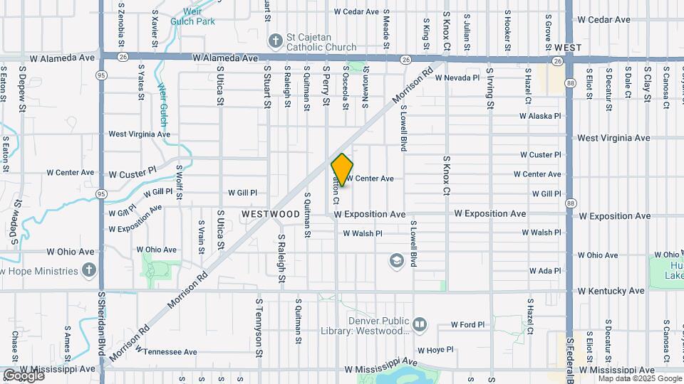 632 S Patton Ct Map and Location Details