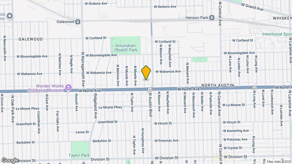 1621 N McVicker Ave Map and Location Details