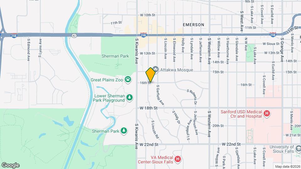 800 S Williams Ave Map and Location Details