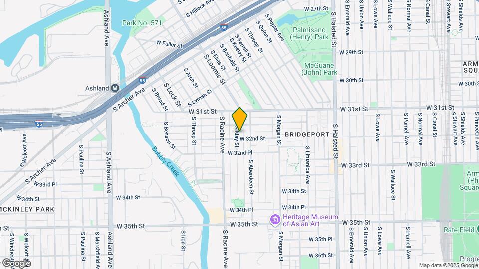 3153 S May St, Unit 1R Map and Location Details