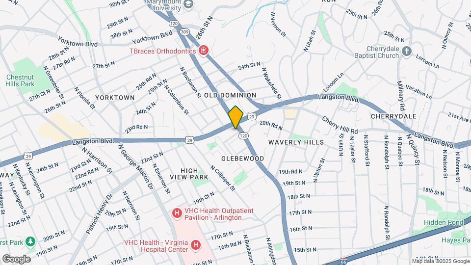 2166 N Glebe Rd Mapa y Detalles de la Ubicación