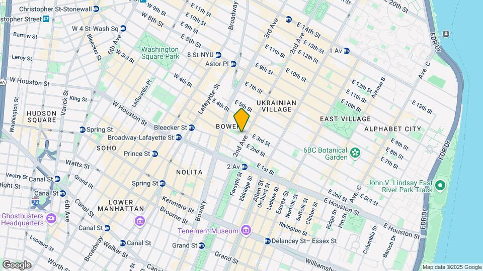 43 Second Ave Mapa y Detalles de la Ubicación