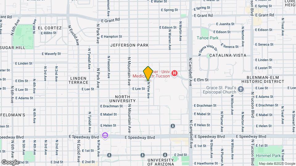 1651-1653 N Vine St Map and Location Details