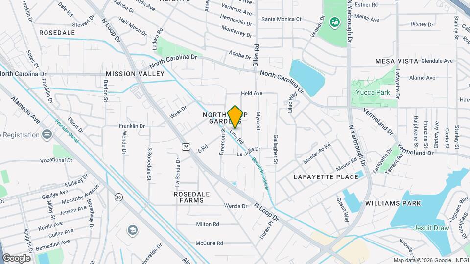 7921 Lirio Rd Map and Location Details