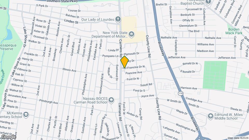 54 Francine Dr N Map and Location Details