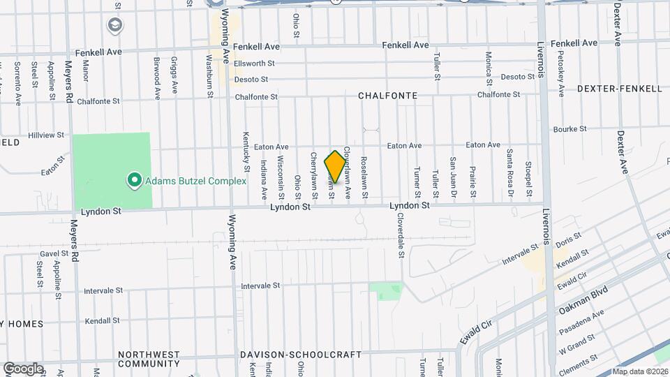 14550 Northlawn St Map and Location Details