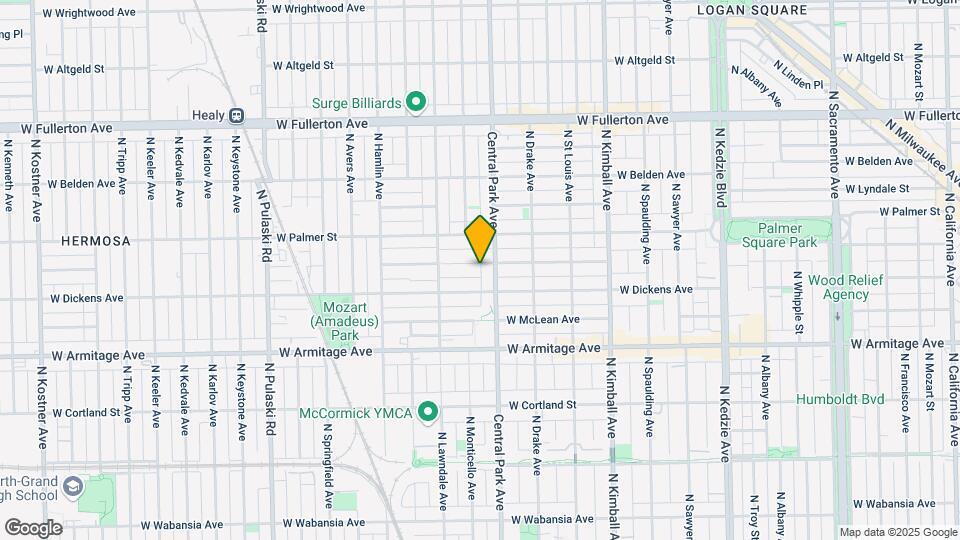 3617 W Shakespeare Ave, Unit 1 Mapa y Detalles de la Ubicación