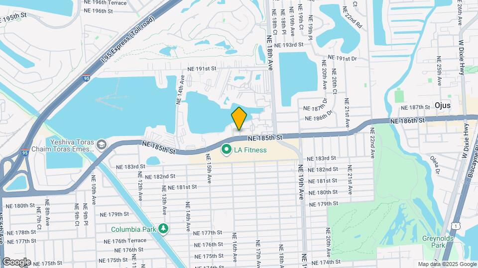 1605 NE 185th St, Unit 105 Mapa y Detalles de la Ubicación