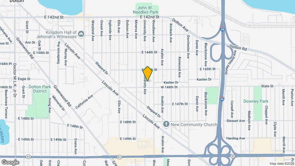 14537 University Ave Map and Location Details