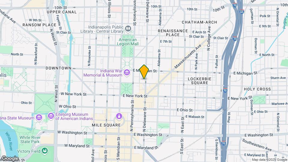 402 N Delaware St Map and Location Details