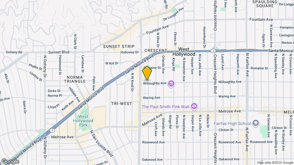 901 N Alfred St Map and Location Details