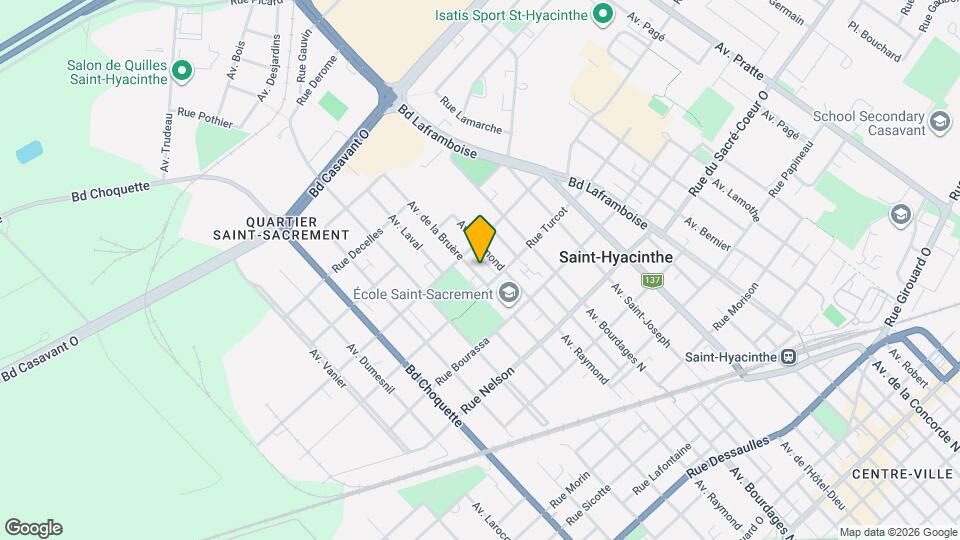 2634-2640 De La Bruère Av Map and Location Details