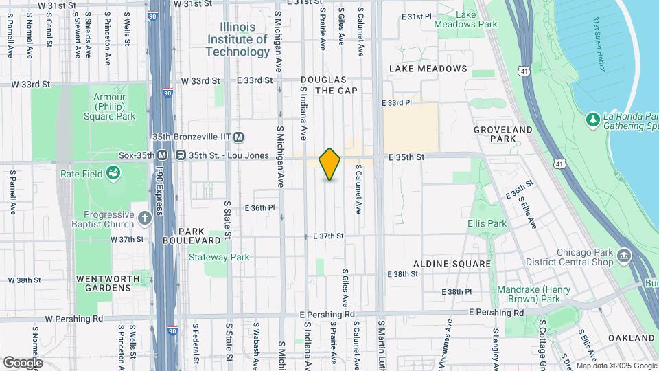 3541-3543 S Prairie Ave Map and Location Details
