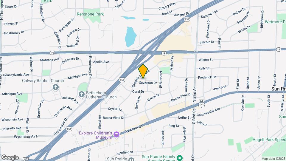 1218 Severson Dr Map and Location Details