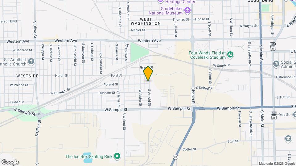 721 S Arnold St Map and Location Details