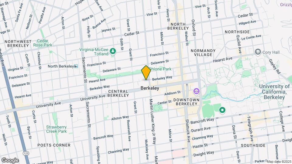 New Californian Mapa y Detalles de la Ubicación
