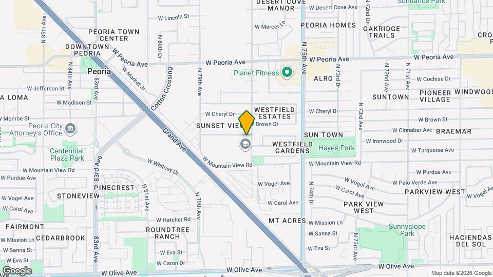 7717 W Cinnabar Ave Map and Location Details