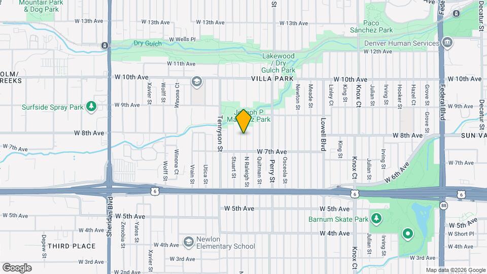 751 N Raleigh St Map and Location Details