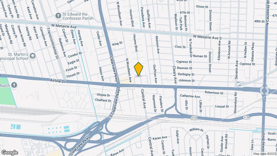 120 Houma Blvd Mapa y Detalles de la Ubicación