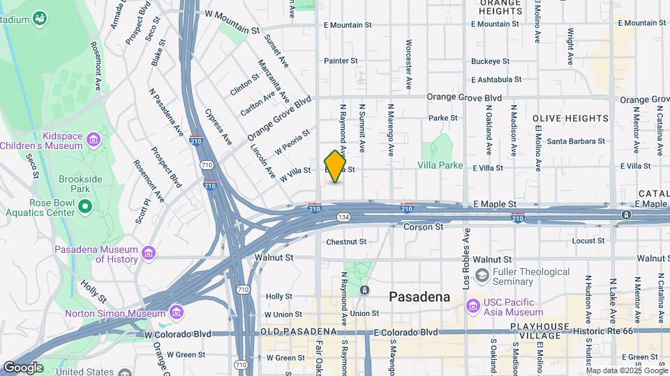 425 N Raymond Ave Map and Location Details