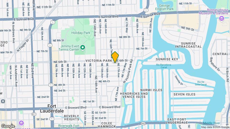 1635 NE 5th Ct Mapa y Detalles de la Ubicación