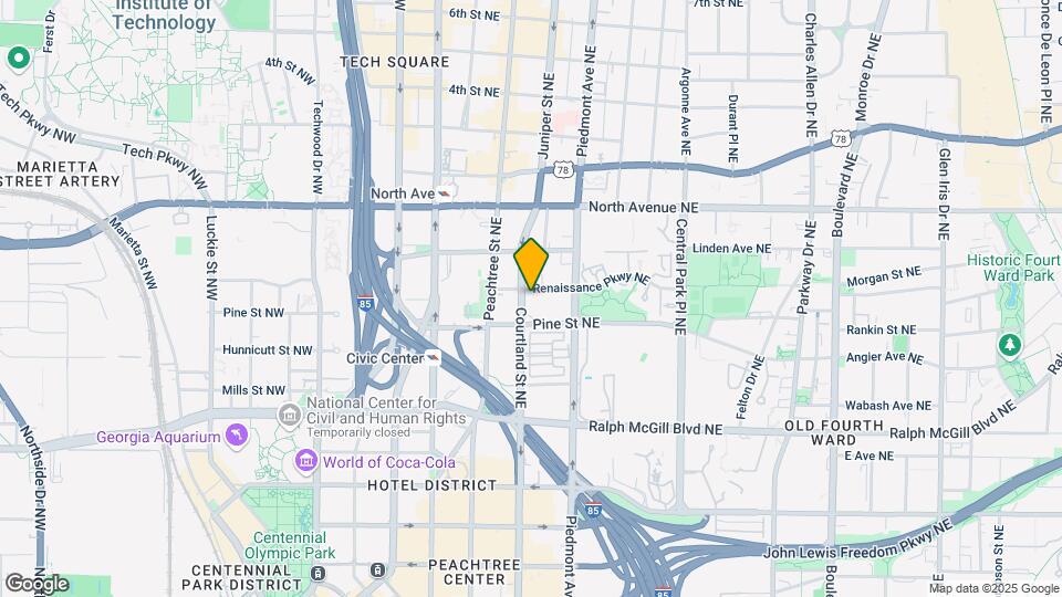505 Courtland St NE, Unit 301620 Map and Location Details