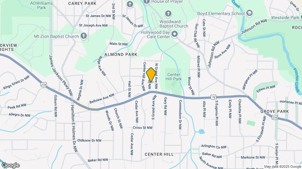 845 Oak St NW Map and Location Details