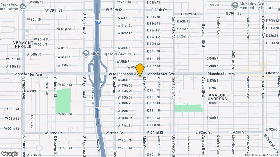 115 W 86th Pl Map and Location Details