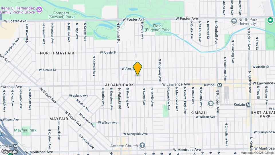 4831 N Springfield Ave, Unit 2B Map and Location Details