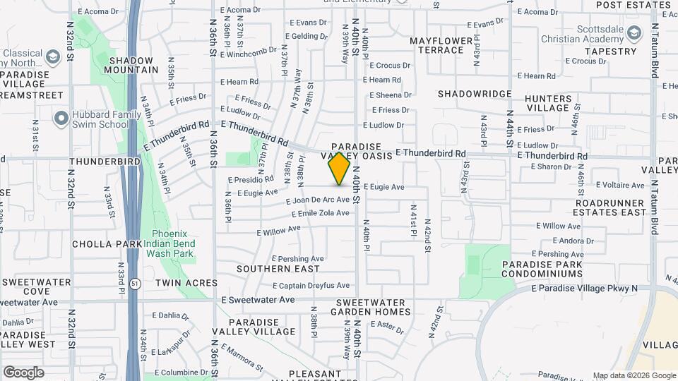 3923 E Eugie Ave, Unit SI ID1520894P Map and Location Details