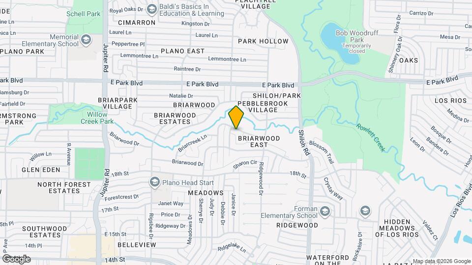 3204 Greenbriar Ln Mapa y Detalles de la Ubicación