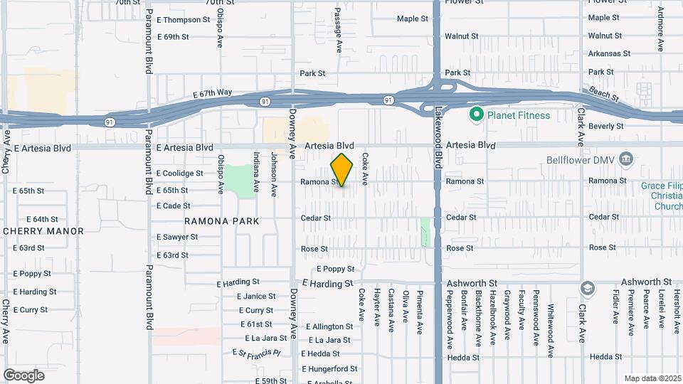 8622 Ramona St Mapa y Detalles de la Ubicación