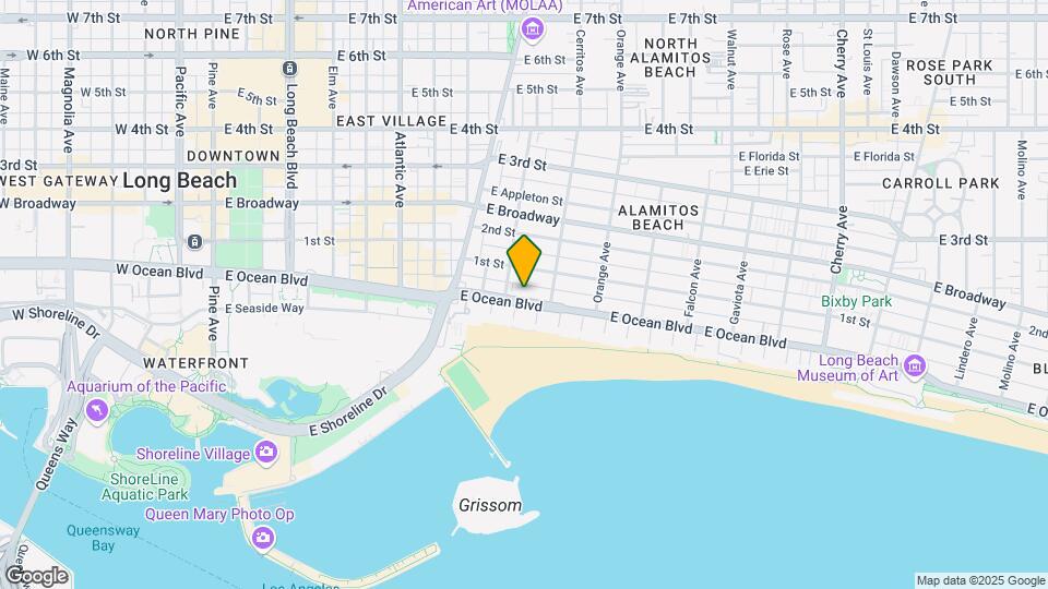 1027-1031 E Ocean Blvd Map and Location Details