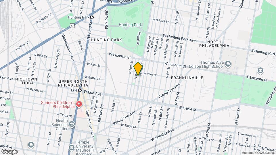 3836 N 9th St Mapa y Detalles de la Ubicación
