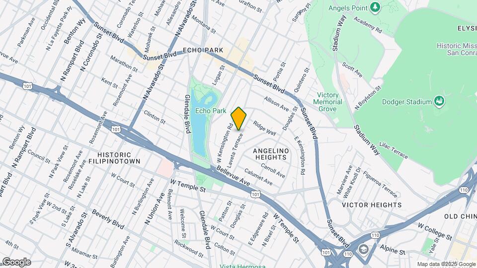 821 Laveta Terrace Map and Location Details