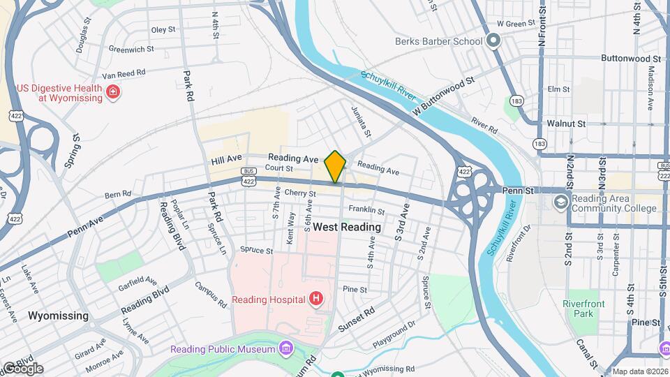 512 Penn Ave, Unit 2nd Floor Map and Location Details