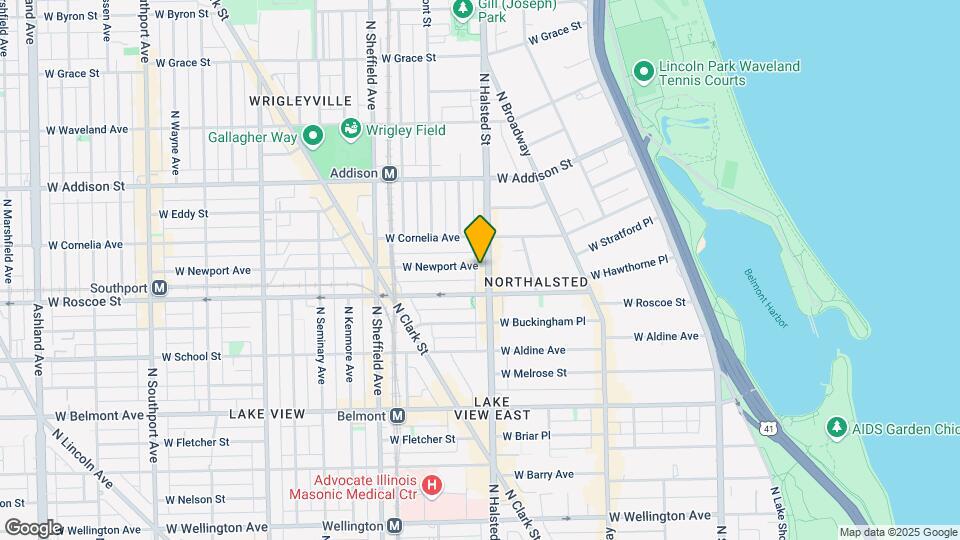 815 W Newport Ave Map and Location Details