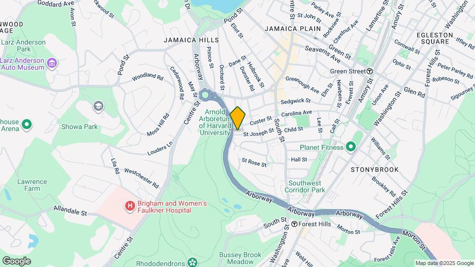 206 Arborway Map and Location Details