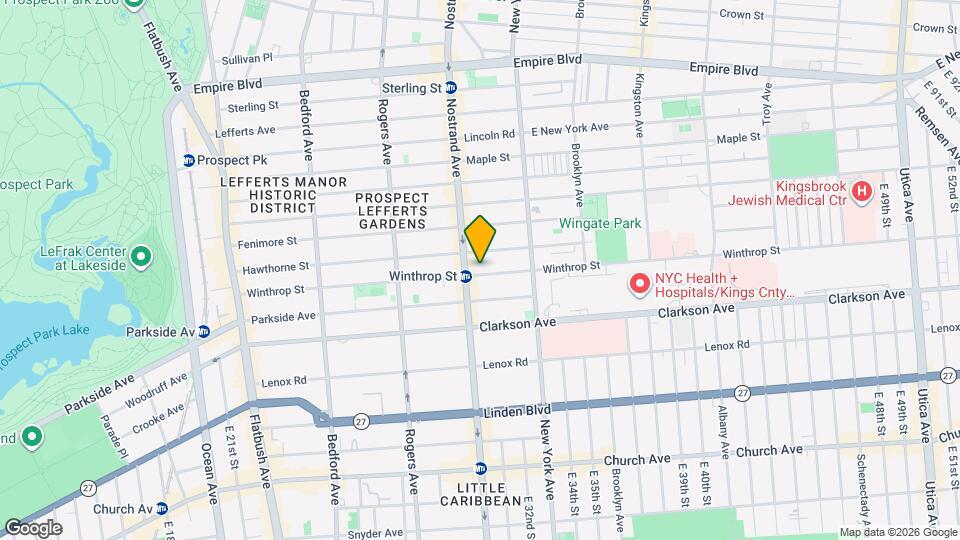 317 Winthrop St Map and Location Details