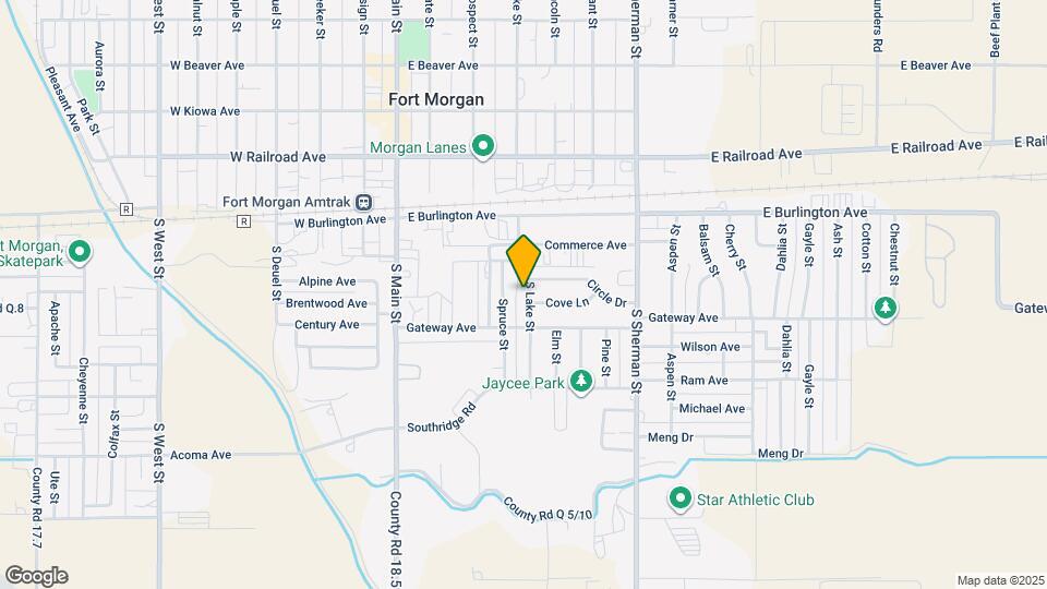 311 S Lake St Map and Location Details