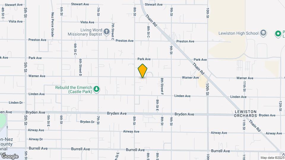 810 Warner Ave Map and Location Details