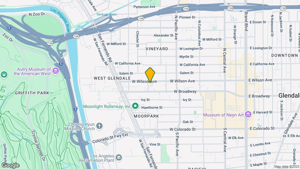636 W Wilson Ave Mapa y Detalles de la Ubicación